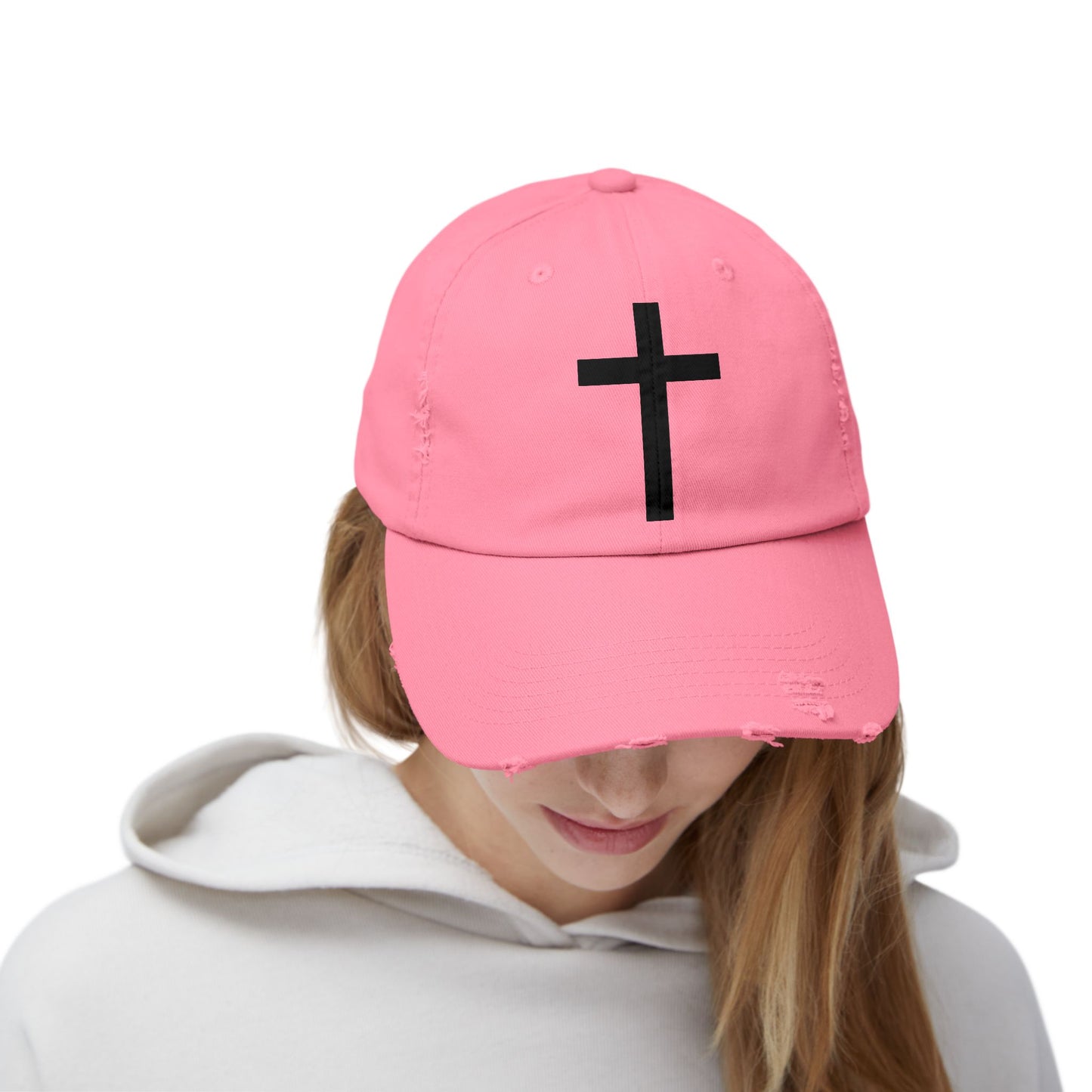Cross Distressed Cap