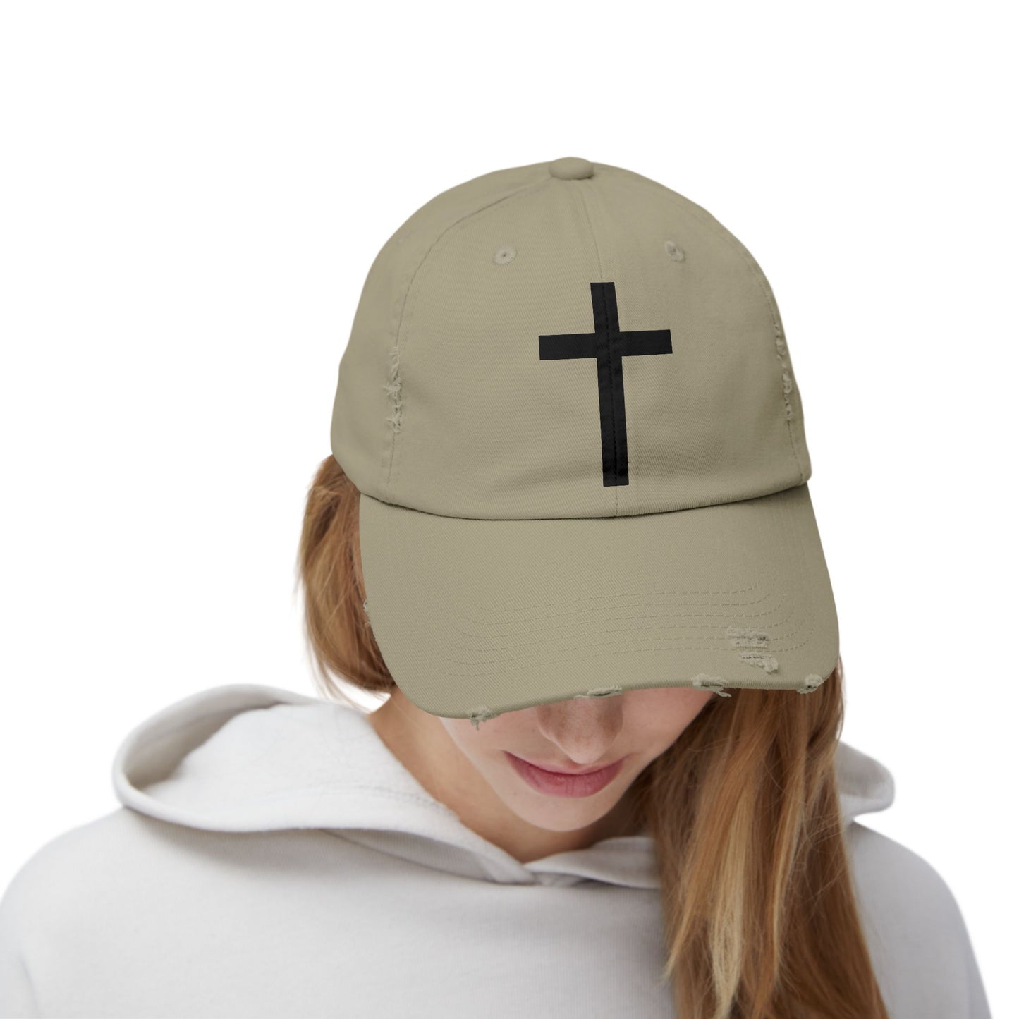Cross Distressed Cap