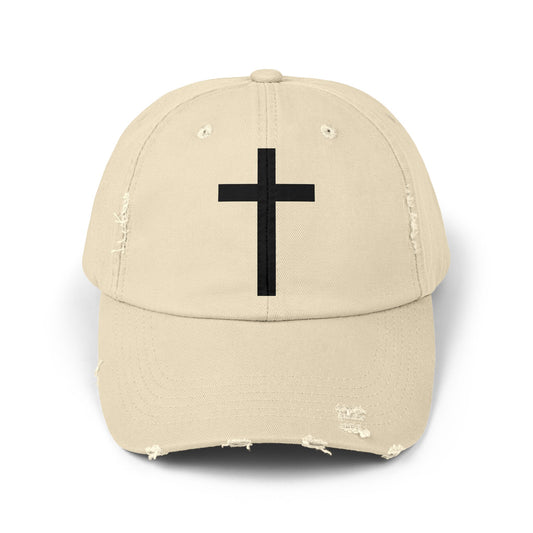 Cross Distressed Cap