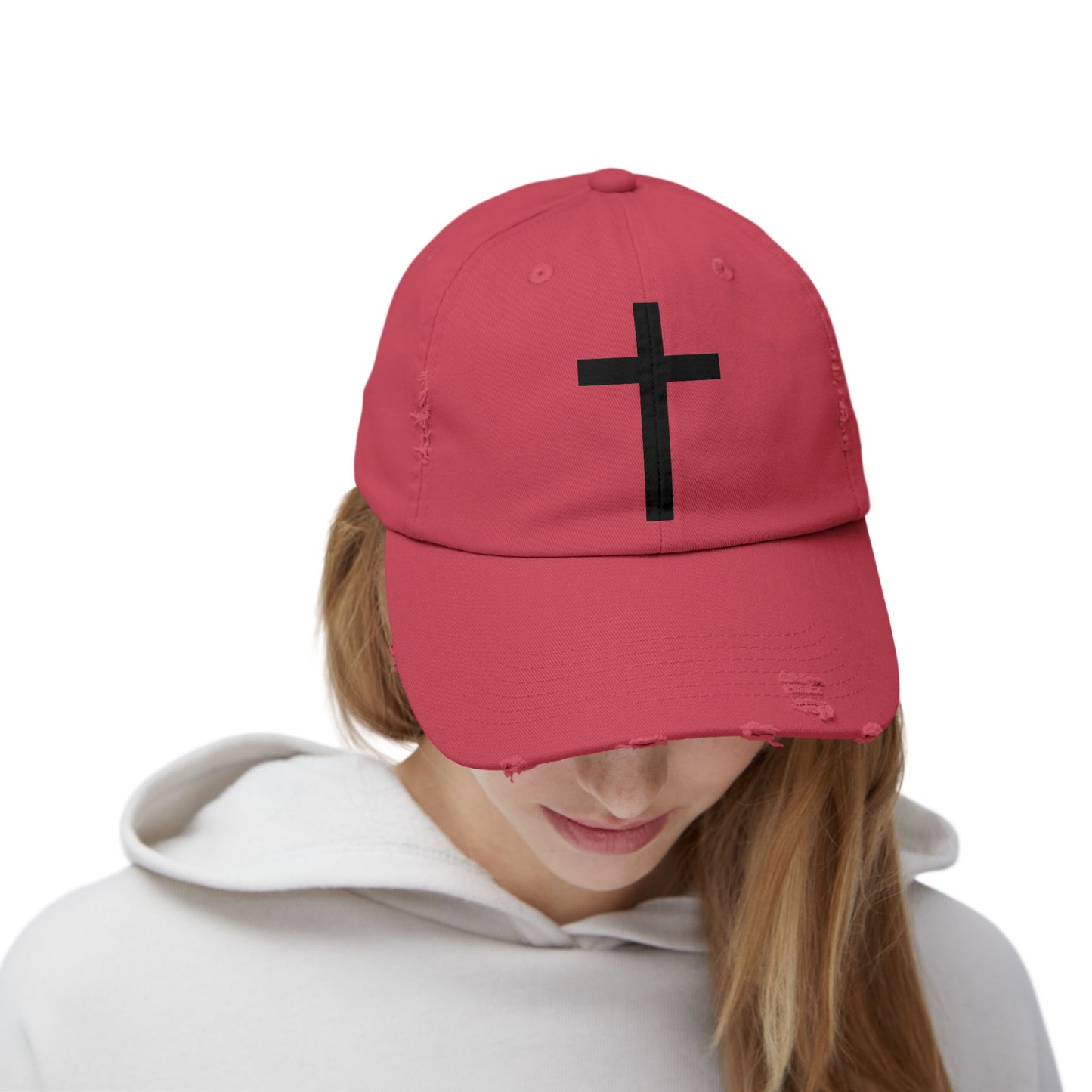 Cross Distressed Cap